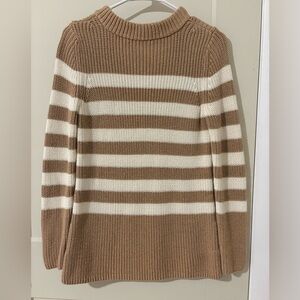 Talbots XS Long Sleeve Chunky Knit Striped Sweater